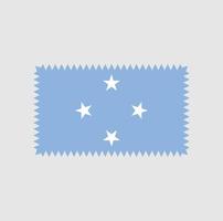 diseño vectorial de la bandera de micronesia. bandera nacional vector