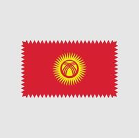 Kyrgyzstan Flag Vector Design. National Flag