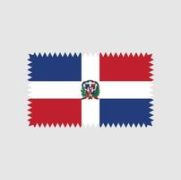 diseño vectorial de la bandera de la república dominicana. bandera nacional vector