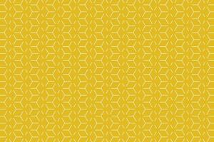 White abstract honeycomb pattern on gold background, White polygon background vector