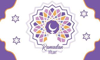 Ramadán iftar fondo vector libre