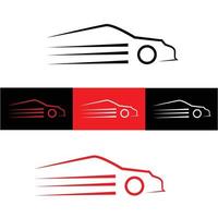 fast car icon isolated on white background vector