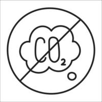 carbon free. hand drawn EV doodle icon. vector