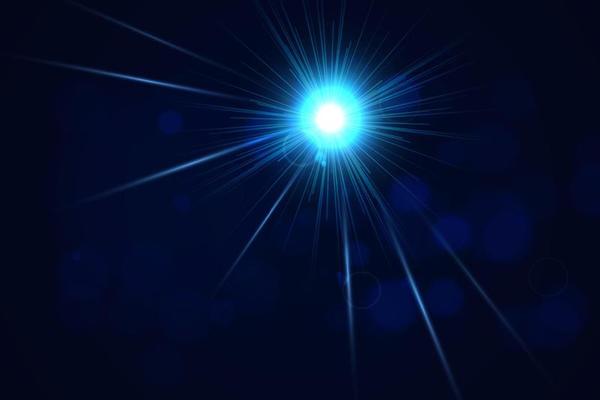 Abstract Dark blue gradient background vector. Elegant blue dark background with shiny light and glowing glitter.