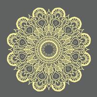 diseño de fondo de mandala ornamental de lujo, patrón en forma de mandala para henna vector