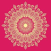 diseño de fondo de mandala ornamental de lujo, patrón en forma de mandala para henna vector