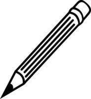 Vector illustration of a pencil. Icon for graphic design, logo, website, social networks, mobile application, user interface illustration.