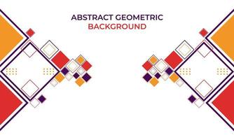 flat colorful abstract geometric background vector