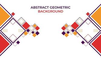 flat colorful abstract geometric background vector