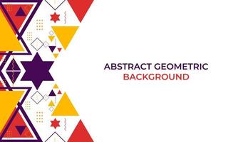 colorful triangle geometric shape background vector