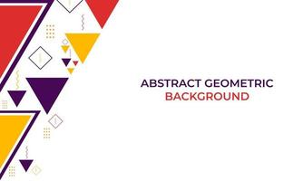 colorful triangle geometric shape background vector