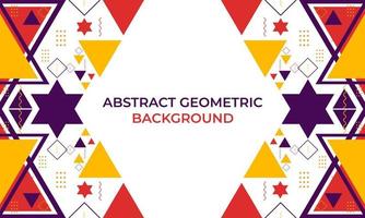 colorful triangle geometric shape background vector