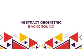 colorful triangle geometric shape background vector