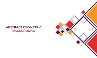 flat colorful abstract geometric background vector