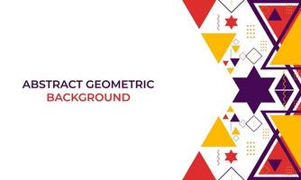 colorful triangle geometric shape background vector