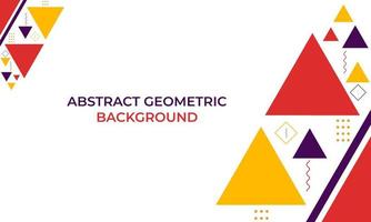 colorful triangle geometric shape background vector