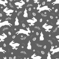 Easter seamless pattern, cute doodle eggs, great for textiles, banners, wallpaper, wrapping. vector