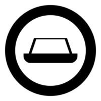 Carpet icon black color in circle vector