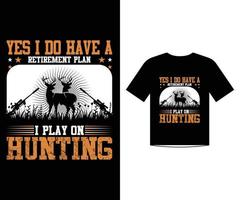 Hunting   t shirt template design vector