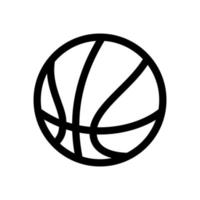 icono de baloncesto. vector de baloncesto aislado sobre fondo blanco. icono de baloncesto signo simple.