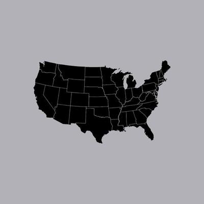 United State of America. Map USA. Map USA country map vector design. United States of America country design illustration.