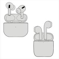 vector de auriculares blootooth