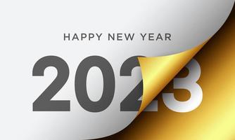 2023 Happy New Year Background Design. Vector Illustration.