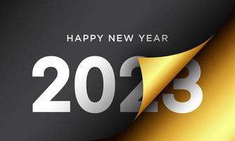 2023 Happy New Year Background Design. Vector Illustration.