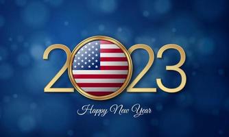 2023 Happy New Year Background Design. Vector Illustration.