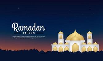 Ramadan Kareem Background Design. vector