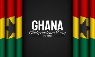 diseño de fondo del día de la independencia de ghana. vector