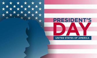 President's Day Background Design. vector