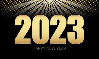 2023 Happy New Year Background Design. vector