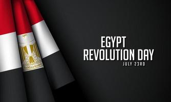 diseño de fondo del día de la revolución de egipto. ilustración vectorial vector