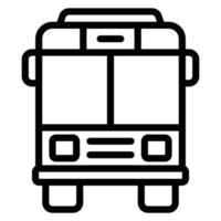 icono de vector de autobús simple, editable, 48 píxeles