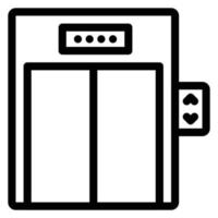 simple elevator icon vector