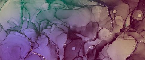 trendy elegant alcohol ink painting for web banner photo