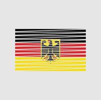 cepillo de bandera de alemania. bandera nacional vector