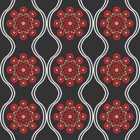 Seamless Pattern Design With Floral vector