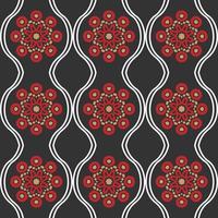 Seamless Pattern Design With Floral vector