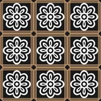 Seamless Pattern With Floral vector