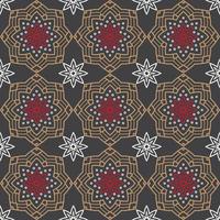 Geometric decorative seamless pattern vector