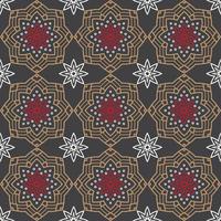 Geometric decorative seamless pattern vector