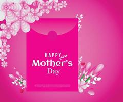 Mother's Day mockup Gift Card Design vector
