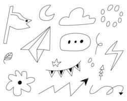 Hand drawn abstract scribble doodle vector