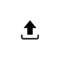 Upload Icon Vector Isolated on White Background