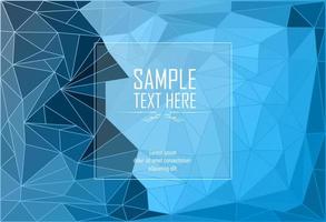 Vector illustration of Abstract blue geometric background