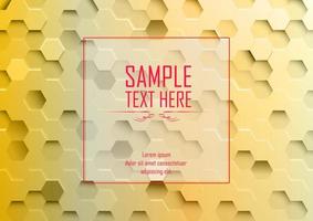 Vector illustration of Abstract hexagonal background- sample text here