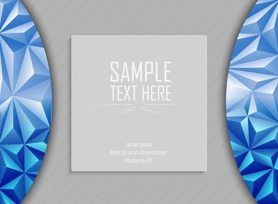 Vector illustration of Abstract polygonal background with space for text