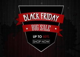 Black Friday sale banner vector